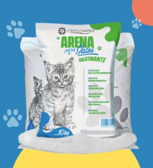 3 bolsas de 10 kg arena para gato
