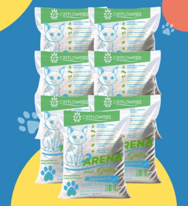 7 bolsas de 3 kg arena para gato